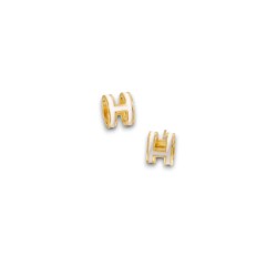 Aretes H white
