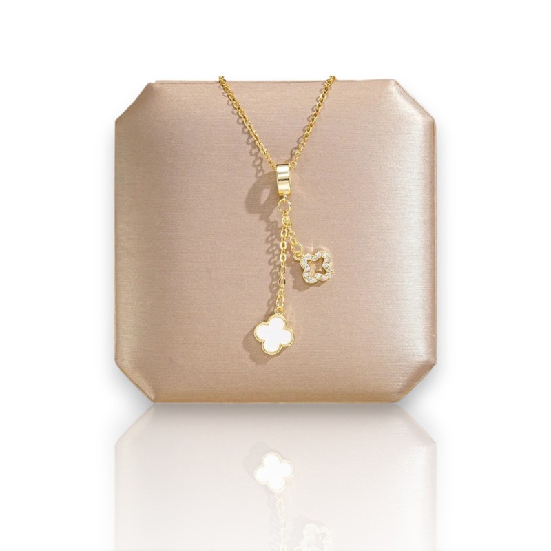 Collar Trebol Two blanco Collar Trebol Two blanco